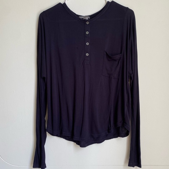 Vince Tops - Vince navy blue batwing long sleeve top L